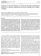 Changes in Smooth Muscle Tone During Osmotic Challenge in Relation to Epithelial Bioelectric Events in Guinea Pig Isolated Trachea