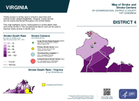 VA Congressional District 04 Stroke and Stroke Centers Map 119th Congress