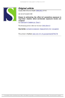 Biases in Estimating the Effect of Cumulative Exposure in LogLinear Models When Estimated Exposure Levels Are Assigned