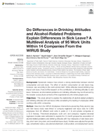 Do Differences in Drinking Attitudes and AlcoholRelated Problems Explain Differences in Sick Leave A Multilevel Analysis of 95 Work Units Within 14 Companies from the WIRUS Study