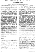 Relation of TPCF antibody to three other antibodies in syphilitic serum