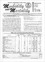 Morbidity and Mortality Weekly Report Vol 18 No 24 week ending June 14 1969