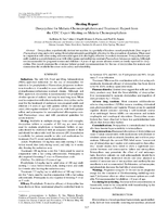 Doxycycline for Malaria Chemoprophylaxis and Treatment Report from the CDC Expert Meeting on Malaria Chemoprophylaxis