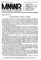 Morbidity and Mortality Weekly Report Vol 29 No 33 August 22 1980