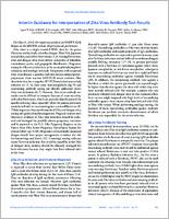 Interim Guidance for Interpretation of Zika Virus Antibody Test Results