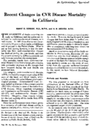 Recent changes in CVR disease mortality in California