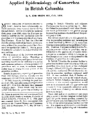 Applied epidemiology of gonorrhea in British Columbia