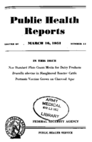 Public Health Reports  v66 no 11  cover