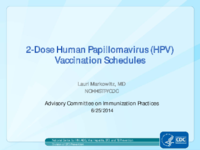2dose human papillomavirus HPV vaccination schedules