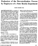 Evaluation Of The Decentralization Process By Employees Of A State Health Department