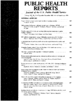 Public Health Rep  v 105 no 6  table of contents