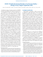 COVID19 Outbreak Among Attendees of an Exercise Facility  Chicago Illinois AugustSeptember 2020
