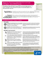 Maternity Practices in Infant Nutrition and Care in Oregon  2011 mPINC Survey