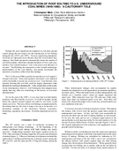 The Introduction of Roof Bolting to US Underground Coal Mines 19481960 A Cautionary Tale