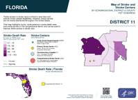 FL Congressional District 11 Stroke and Stroke Centers Map 119th Congress