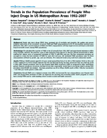 Trends in the Population Prevalence of People Who Inject Drugs in US Metropolitan Areas 19922007