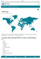 Coronavirus Disease 2019 COVID19 World Map Global Map As of 1200 pm ET March 21 2020