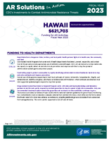 CDCs Investments to Combat Antibiotic Resistance Threats Hawaii Fiscal Year 2023