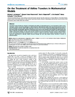 On the Treatment of Airline Travelers in Mathematical Models