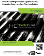 Evaluation of Exposures to Styrene During Ultraviolet CuredinPlace Pipe Installation 201901