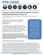 PPE CASE TN25965 Evaluation of a SelfContained Breathing Apparatus Involved in a Fatality While Operating at a Structure Fire