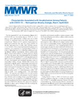 Characteristics Associated with Hospitalization Among Patients with COVID19 metropolitan Atlanta Georgia MarchApril 2020
