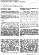 Using aftershelter case management to improve outcomes for families with children