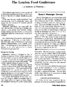 The London food conference