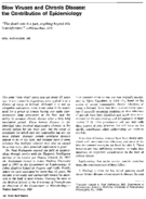 Slow Viruses And Chronic Disease The Contribution Of Epidemiology