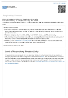 Respiratory Virus Activity Levels