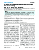 An Assay Suitable for High Throughput Screening of AntiInfluenza Drugs