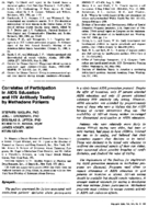 Correlates of participation in AIDS education and HIV antibody testing by methadone patients
