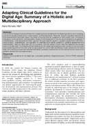 Adapting Clinical Guidelines for the Digital Age Summary of a Holistic and Multidisciplinary Approach