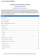 Key Messages  Ebola Virus Disease West Africa Issue 16 Updated November 5 2014