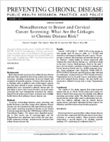 Nonadherence to Breast and Cervical Cancer Screening What Are the Linkages to Chronic Disease Risk