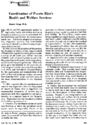 Coordination of Puerto Ricos health and welfare services