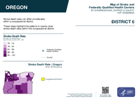 OR Congressional District 06 Stroke and Federally Qualified Health Centers Map 119th Congress