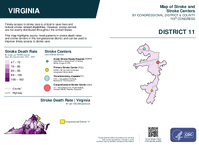 VA Congressional District 11 Stroke and Stroke Centers Map 119th Congress