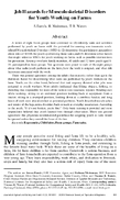 Job Hazards for Musculoskeletal Disorders for Youth Working on Farms