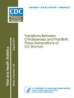 Transitions Between Childlessness and First Birth Three Generations of US Women