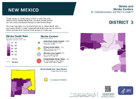 NM Congressional District 03 Stroke and Stroke Centers Map 118th Congress