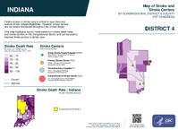 IN Congressional District 04 Stroke and Stroke Centers Map 119th Congress