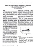 Acoustic Tube Reconstruction for the Characterization of Cough Sounds