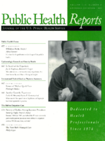 Public Health Reports  v 110 no 6  cover