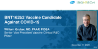 BNT162b2 vaccine candidate against COVID19