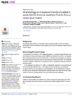 Viral etiology and seasonal trends of pediatric acute febrile illness in southern Puerto Rico a sevenyear review