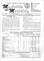 Morbidity and Mortality Weekly Report Vol 18 No 37 week ending September 13 1969