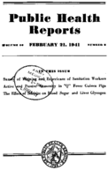 Public Health Reports  v 56 no 8  cover
