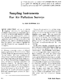 Sampling instruments for air pollution surveys