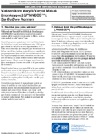 Vaksen kont VarylVaryl Makak monkeypox JYNNEOS Sa Ou Dwe Konnen